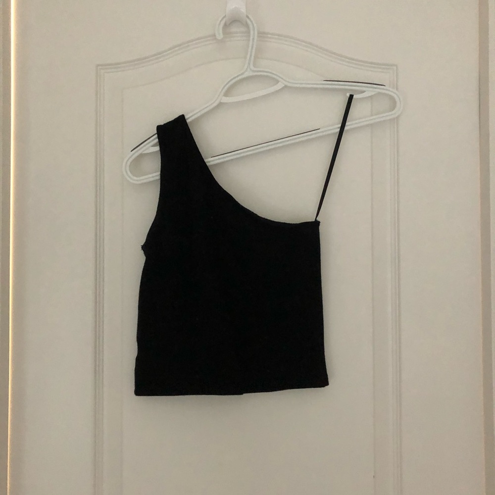 One Shoulder Crop Top